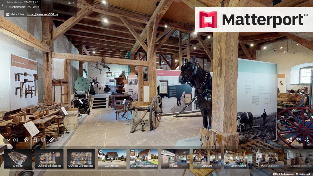 360 Grad Rundgang Bauernmuseum Glatt matterport